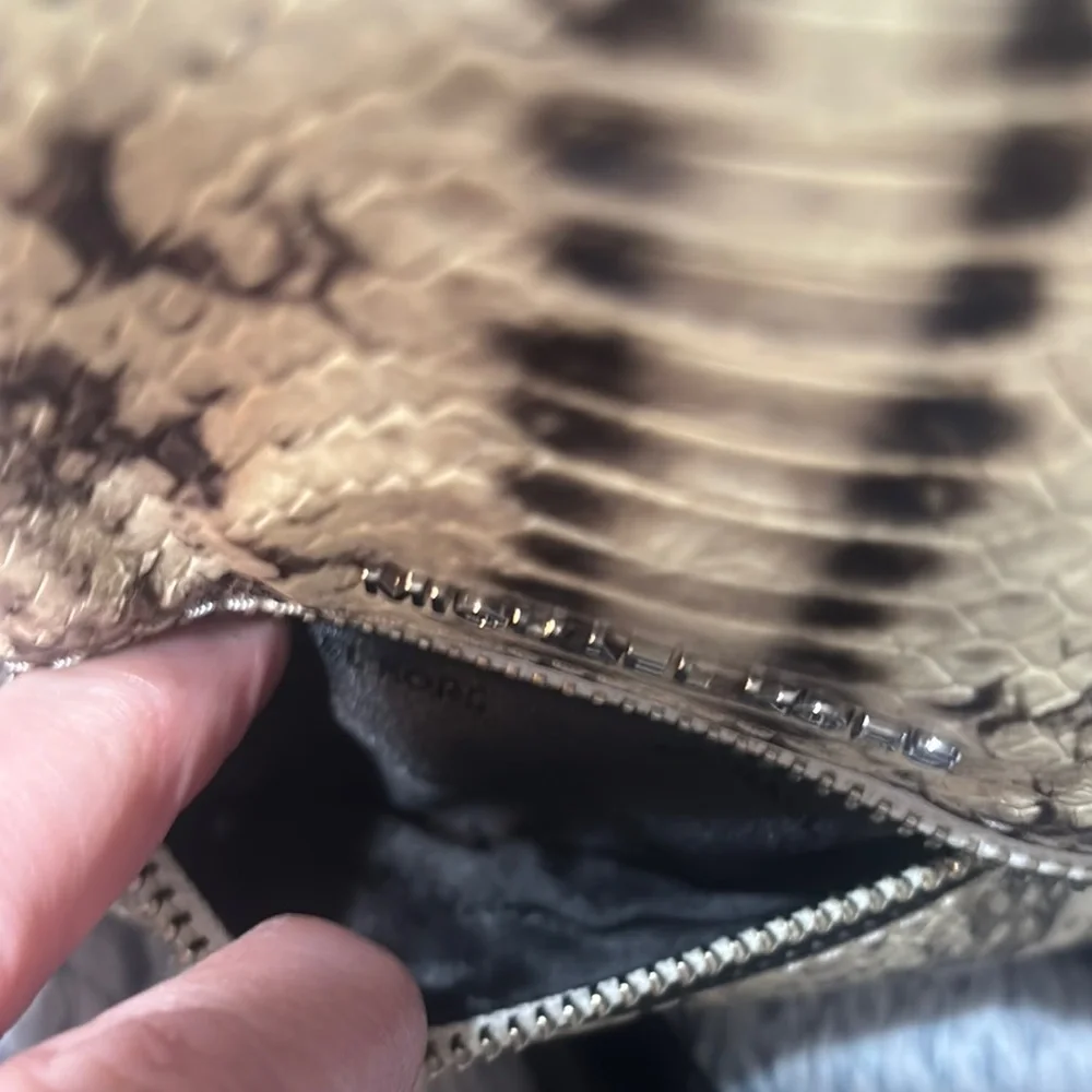 Michael Kors Cream and Brown mini Backpack with Exotic Print - Picture 6 of 6